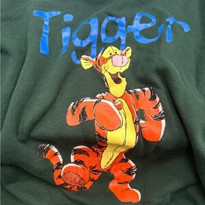 Vintage Disney Green Tigger‎ Graphic Sweatshirt Xl